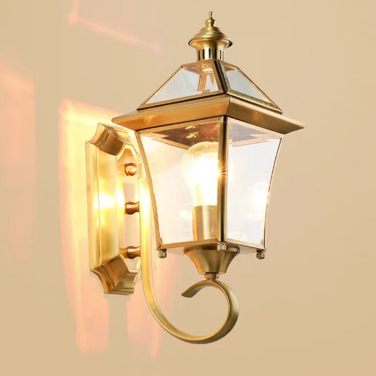 Classic Waterproof Outdoor Wall Light - Durable Wall-Mounted Fixture for Porch, Patio, and Garden