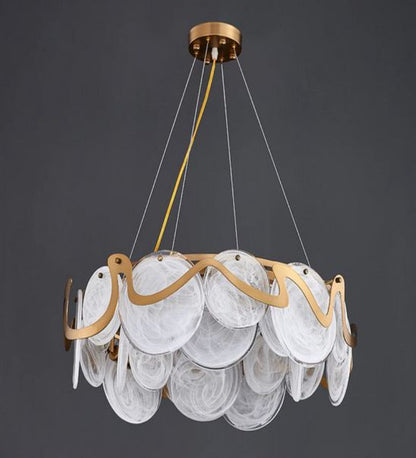 Post-Modern Crystal Chandelier - Round & Oval Ceiling Light for Living Room, Bedroom & Dining Room