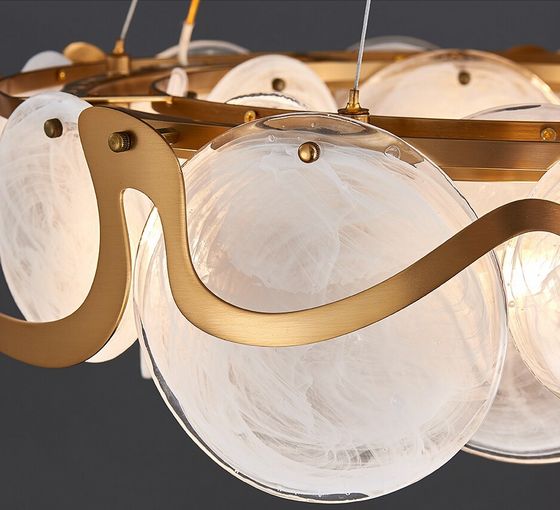 Post-Modern Crystal Chandelier - Round & Oval Ceiling Light for Living Room, Bedroom & Dining Room