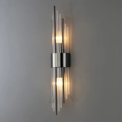 Modern Vertical Gold LED Wall Sconce - Luxury Indoor Lighting Fixture