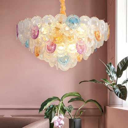 Rainbow Chandelier – Nordic Creative Glass Lighting Extravagance (800×560mm)