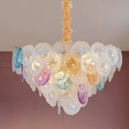 Rainbow Chandelier – Nordic Creative Glass Lighting Extravagance (800×560mm)