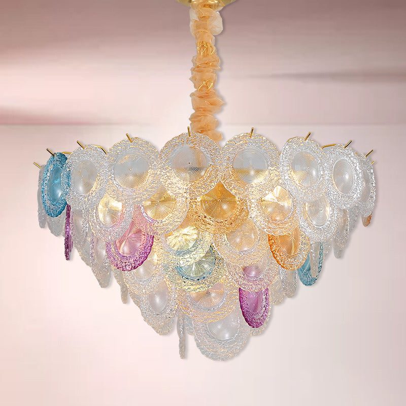 Rainbow Chandelier – Nordic Creative Glass Lighting Extravagance (800×560mm)