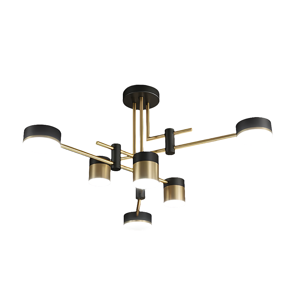 Multi-Head Round Chandelier - Elegant Ceiling Light Fixture for Modern Home Décor