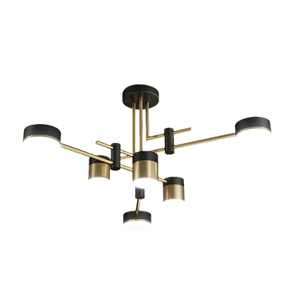 Multi-Head Round Chandelier - Elegant Ceiling Light Fixture for Modern Home Décor