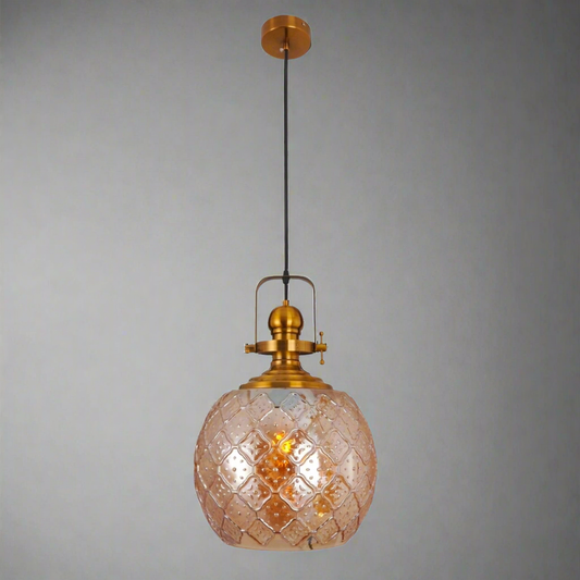 Circle Design Glass Lampshade Hanging Lights - Elegant Pendant Lighting for Any Room