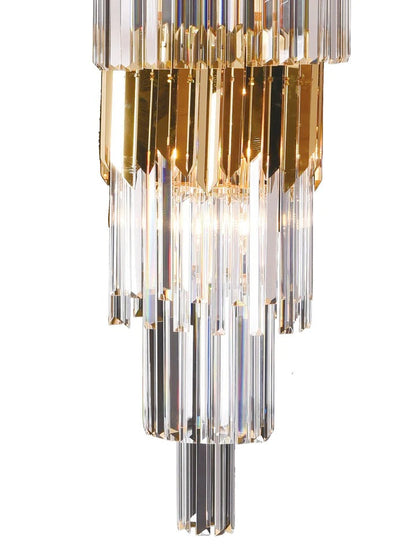 Elegant Modern Minimalist K9 Crystal Chandelier for Living Room & Staircase - 600*1800MM Duplex Lighting