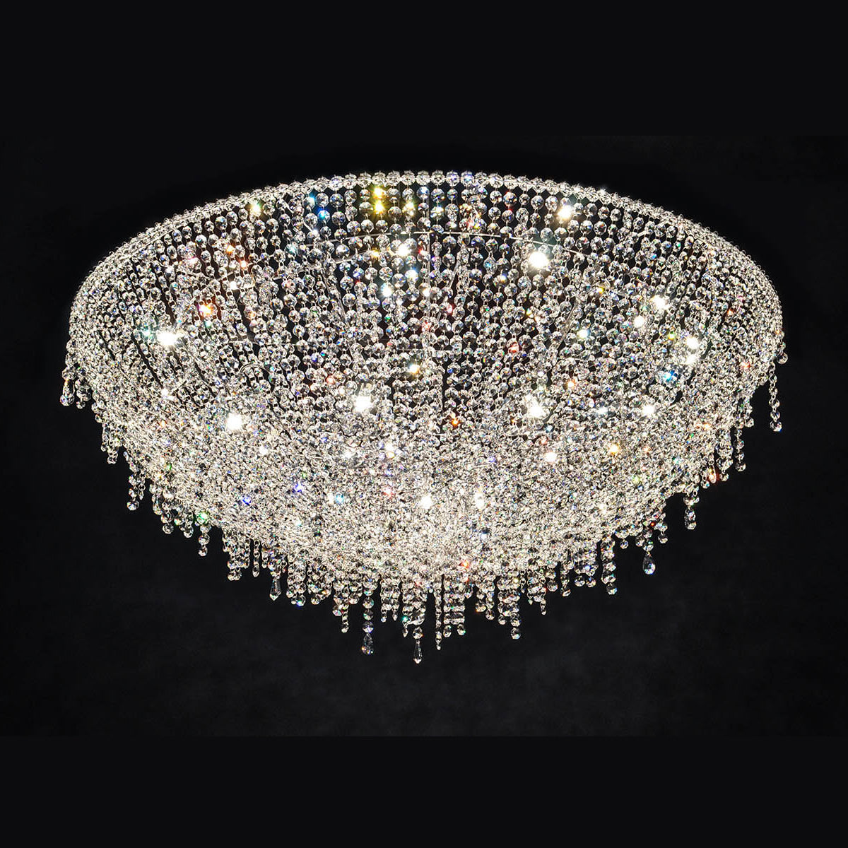 Italian Style Crystal Chandelier – 600mm Designer Lamp for Living Room, Villa, Hotel, and Restaurant Atmosphere