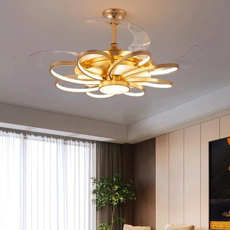 Nordic LED Ceiling Fan - Stylish and Functional Home Decor Lighting Fixture