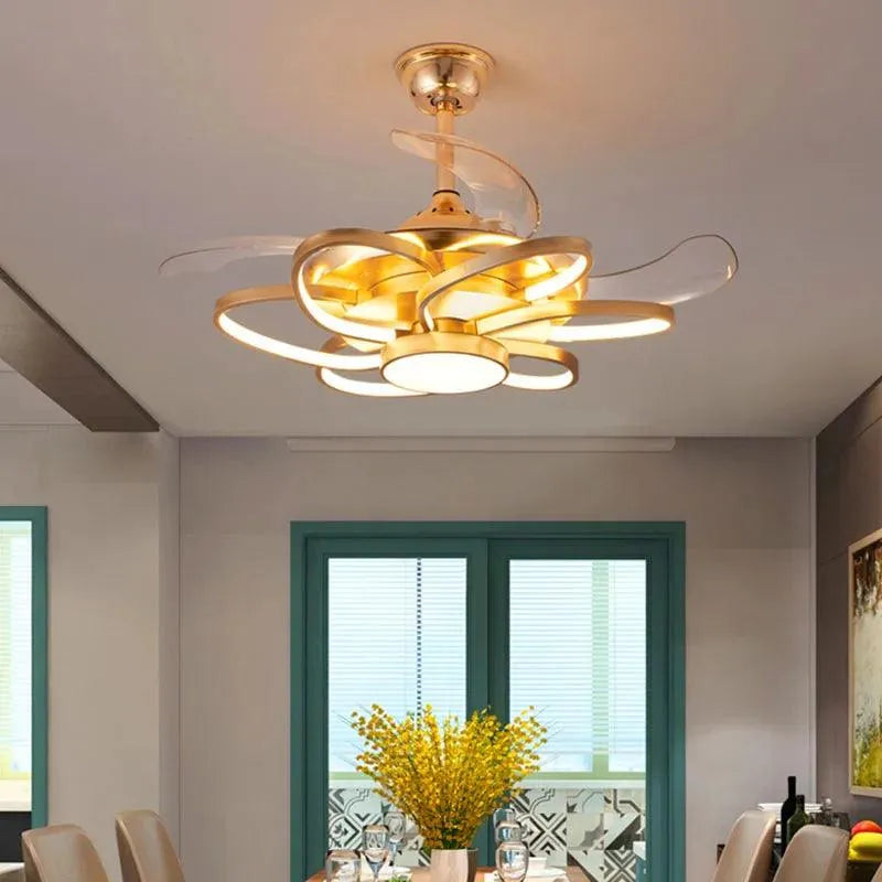 Nordic LED Ceiling Fan - Stylish and Functional Home Decor Lighting Fixture