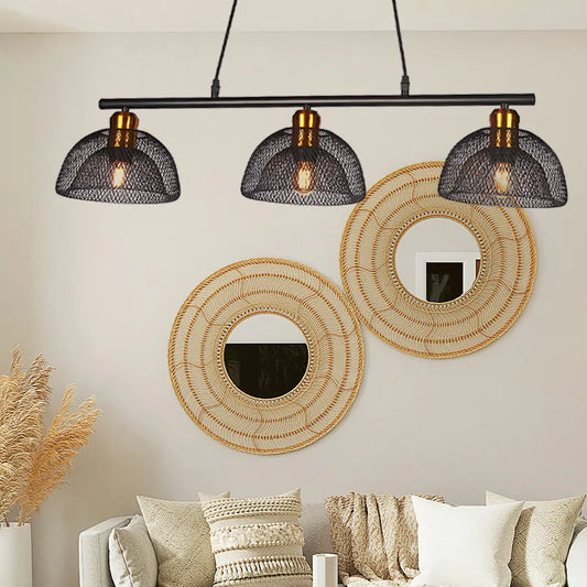 Jude Black Pendant Light with 3x E27 Holders - Sleek Industrial Lighting for Any Space