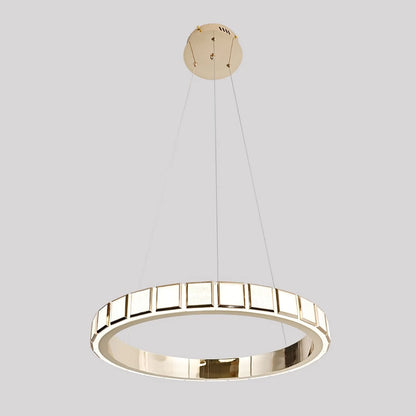 Modern Golden Chandelier - 36W Elegant Ceiling Fixture, 60cm Diameter for Stylish Home Decor